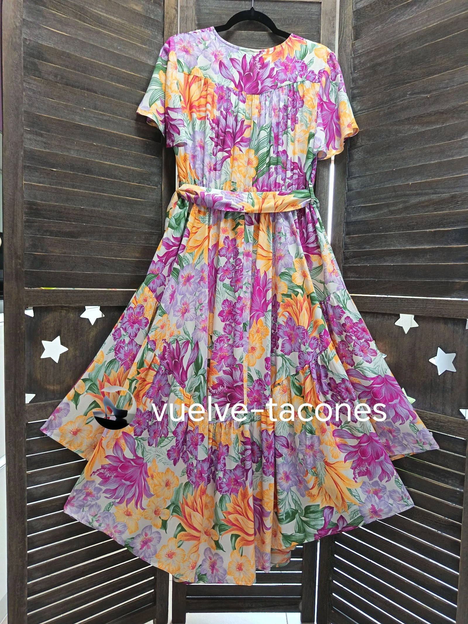 Asymmetrische bloemenjurk ♡ JAASE * maat M – photo 6